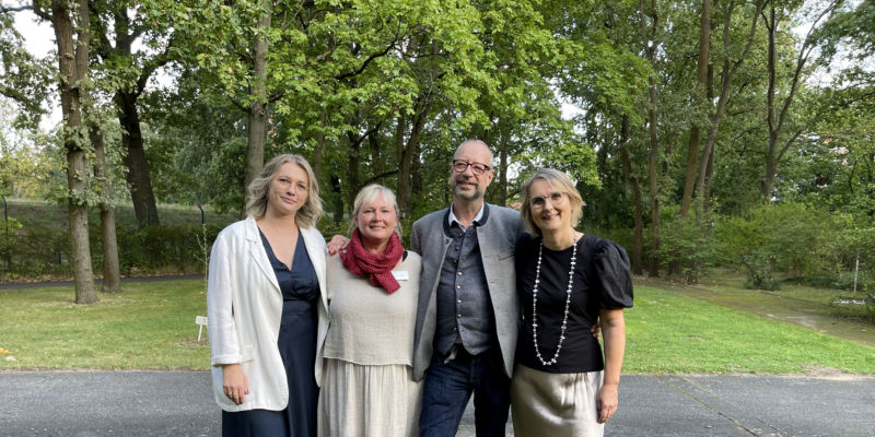 Das hauptamtliche Team des Ambulanten Hospizdienstes Friedrichshagen (v.l.n.r.): Alesya Brunner, Katrin Scholze, Roger Lindner, Doris Bandermann