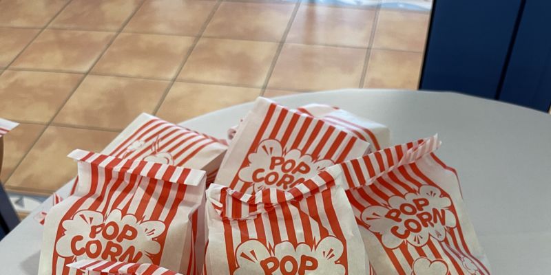 Auf dem Bild sind Popcorn-Tüten abgebildet.