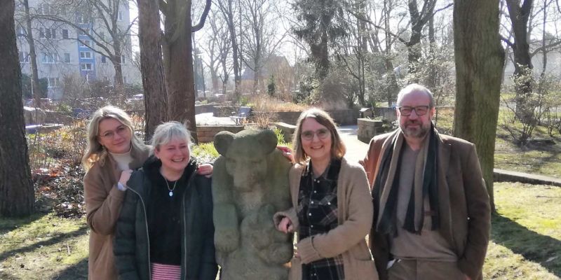 Alesya Brunner, Katrin Scholze, Doris Bandermann und Roger Lindner sind die hauptamtlichen Koordinator*innen. (von links nach rechts)