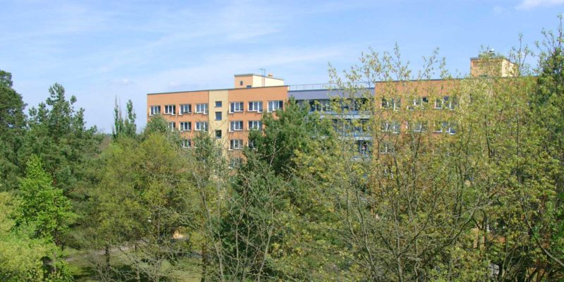 Blick von der Terasse in den Garten des Seniorenzentrums